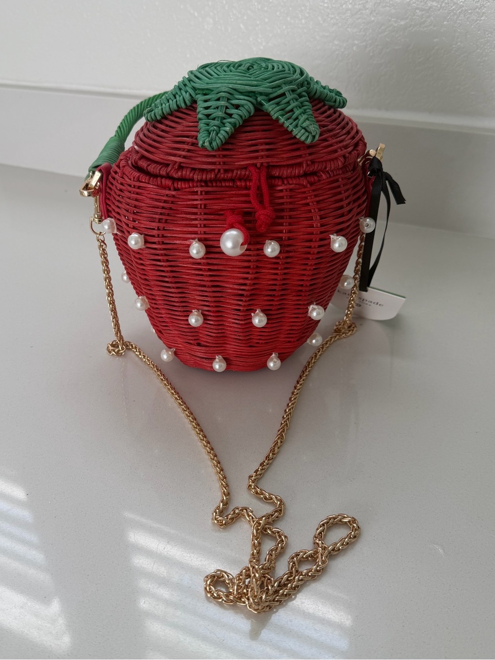Kate Spade x Target Strawberry Wicker Purse - NEW WITH TAGS